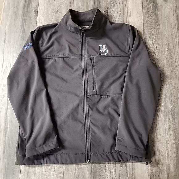 University of Delaware Colosseum Jacket Mens Large Dark Grey Full Zip Jacket - Picture 1 of 4